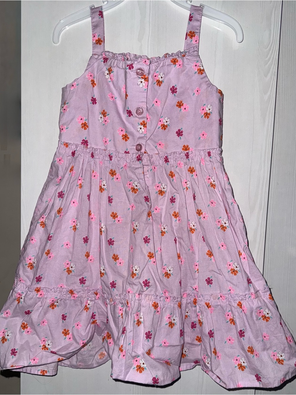 Girls' Pink Floral Sundress